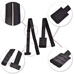 El Regalo Women's Adjustable Converter 2 Hook Bra Extender Strap for Backless or Low Back Dresses (Black)