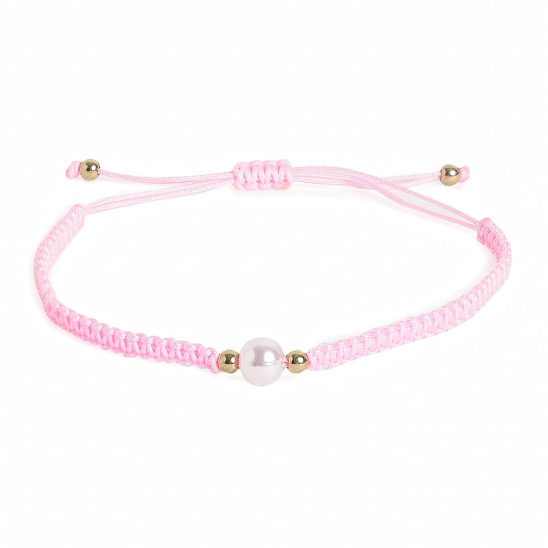 El Regalo 2PCs Pearls Rakhi Combo Set for Bhaiya-Bhabhi/Bhai- Bhatija/Bhatiji- Rakhi Gift Combo with 2 Pearls Rakhi, Roli-Chawal Shagun Pack, Message Card in Gift Box (Pink)