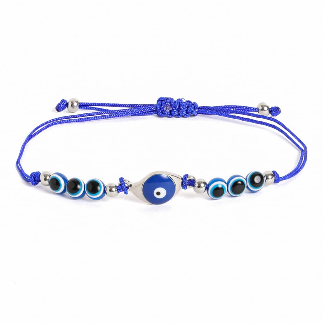 El Regalo 2PCs Evil Eye Rakhi Combo Set for Bhai-Bhabhi or Bhai-Bhatija/Bhatiji- 2 Evil Eye Rakhis with Roli Chanwal, Rakhi Card in Rakhi Gift Box (Option-9)
