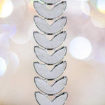 El Regalo 1 Pair Fancy Designer Bra Straps for Off Shoulder Dresses or Wedding/Evening Gowns (Silver Leaves)