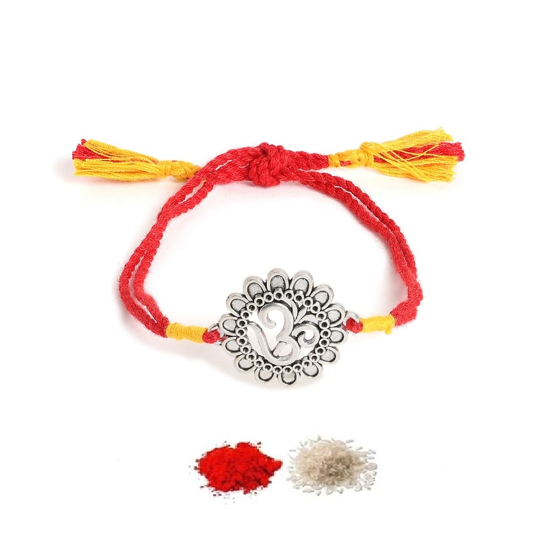 El Regalo OM Ganesha Rakhi for Brother/Bhai/Bhaiya- Auspicious OM/Aum, Swatik, Ganesha Rakhi with Shagun, Rakhi Message Card in Rakhi Gift Box (OM Rakhi)