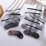 El Regalo 100pcs/pack Simple Rubber Bands- Thin Elastic Hair Ties Seamless 3mm Ponytail Soft & Elastic, No Damage Hair Rubberbands For Kids/Girls/Women (Multi)