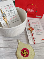 El Regalo 2 PCs Kids Rakhis Combo Set - beautiful 2 Kids Rakhis Set with shagun, Rakhi Message Card in Rakhi Gift Box for Little Brother/Niece/Nephew (Spiderman & Tom Jerry Rakhi)