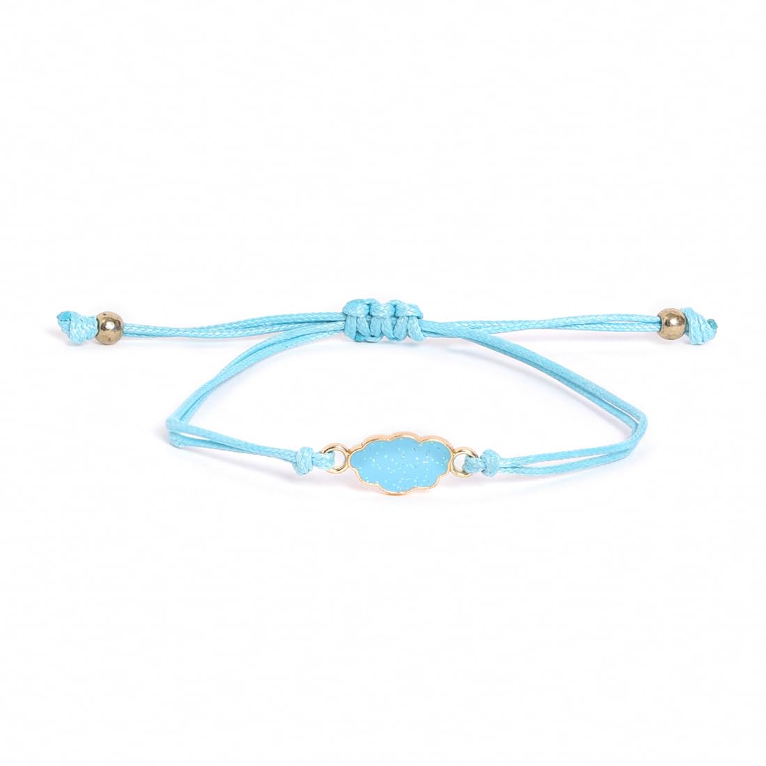 El Regalo 2PCs Cute Kids Bracelet Rakhi Combo Sets- Fancy Kids Rakhi for Brother/Sister with Roli Chwal, Rakhi Message Card in Rakhi Box for Babies/Toddlers/Kids (Rainbow Heart & Cloud Rakhi)