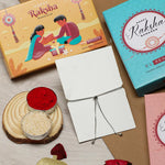 El Regalo 1PC Auspicious CZ Shell Bracelet Chain Rakhi for Brother- Designer Sankh Rakhi with Roli Chawal, Message Card in Rakhi Gift Box for Bhaiya/Bhabhi/Niece or Nephew