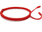 El Regalo 1 PC Red Yellow Mix Infinity Love Multicolor Lucky Bracelet for Men Women Tibetan Lucky Amulet Knot Bracelet Woven Thread String for Friend & Couple Peace & Protection (Red & Black Shade)