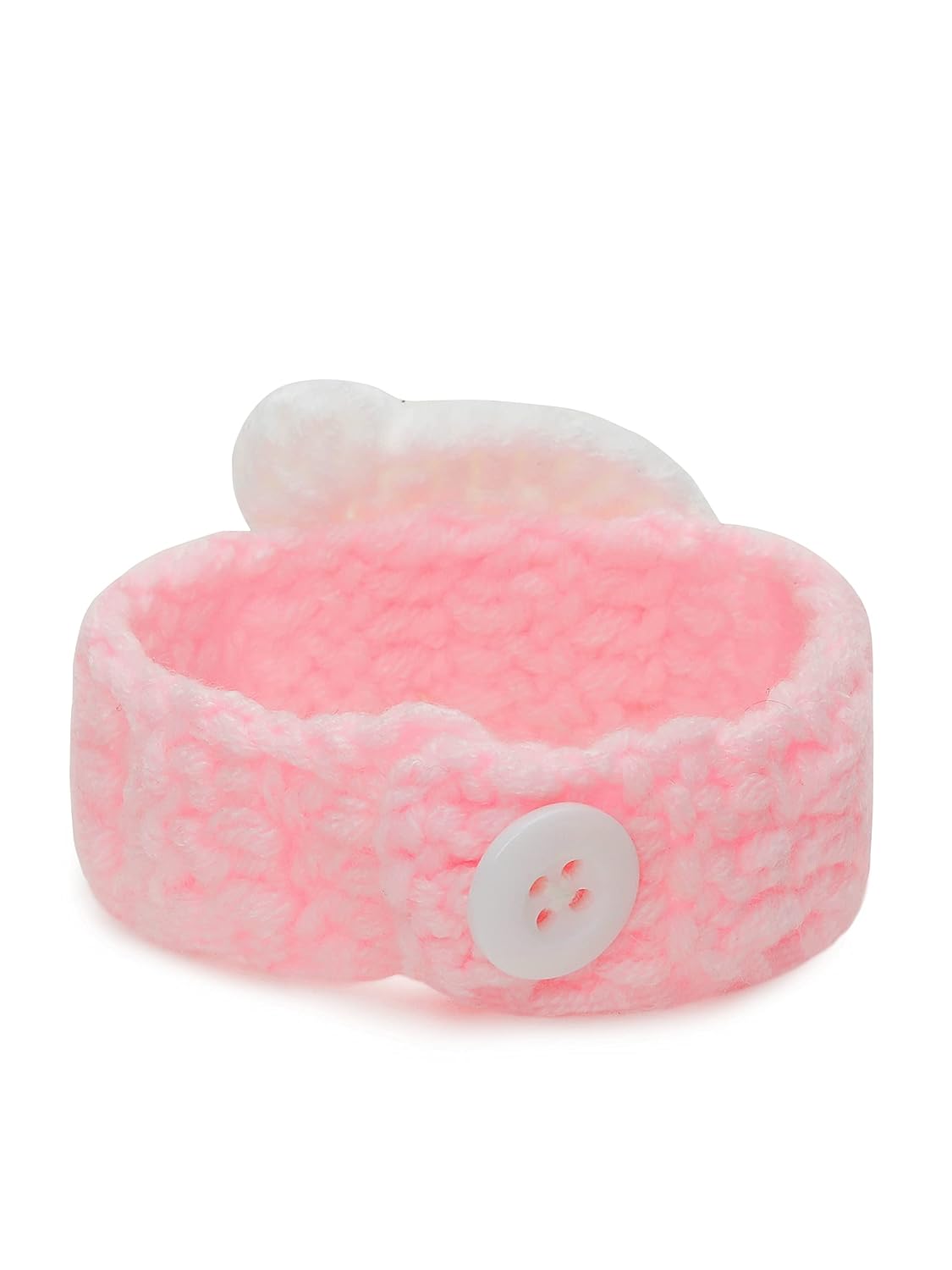 El Regalo 1PC Cute Hand Knitted Unisex Rakhis for Kids/Teens- Adjustable, Soft, Knitted Crochet Rakhis for Babies/Toddlers/Kids/Teens (Pink Mouse Watch)