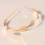 El Regalo's Golden Leaves Vintage Crown Style Metal Hairband/Tiara Hair accessories for Kids/Girls/Teens/Women- Bridal Crown Hairbands (Option-3)