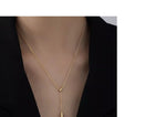 El Regalo Water Drop Minimalist Stainless Steel Necklace - Anti Tarnish, Waterproof Elegant Drop Pendant Necklace for Women - Classy & Timeless Design for Any Occasion