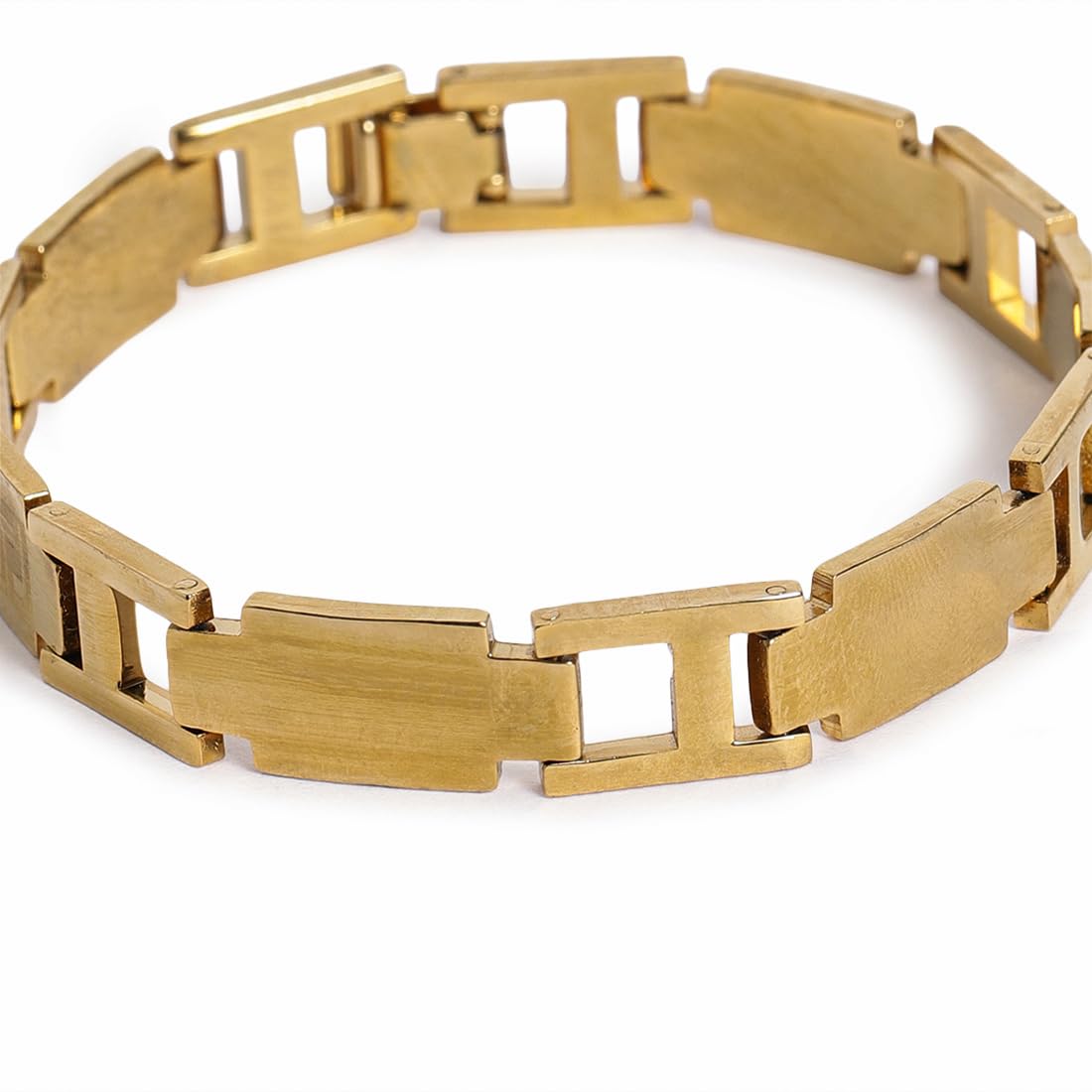 El Regalo 1 PC Stainless Steel Men Chain Bracelet- Anti Tarnish/Rust Free/Waterproof Stainless Steel Chain Bracelets for Men | Men Jewelry- Gift for Him (Option-3)