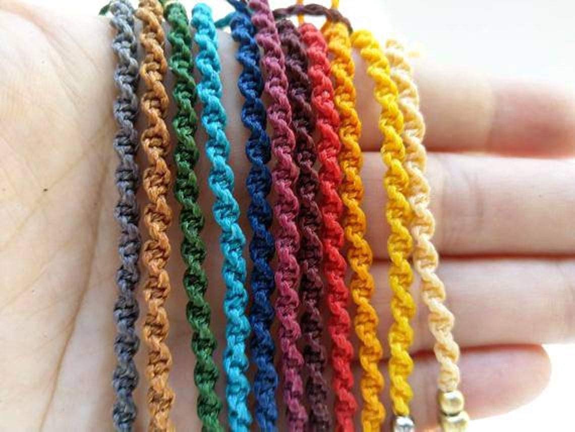 El Regalo 1 PC Bohemian Cowrie Beads Adjustable Bracelets cum Anklets for Girls & Women | Macrame Jewelry
