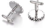 El Regalo Vintage Yellow Sunflower Cufflinks for Men- Flower Cufflinks Novelty Gift for Mens-Cufflinks Fashion Jewelry