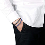 El Regalo Alloy With Evil Eye Antique Bracelet For Men (black)