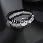El Regalo "Ying Yang Handmade Macrame Unisex Bracelets Set | Adjustable Bracelet for Best Friends/Couple - Set of 2 (These are NOT Magnetic)