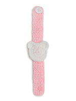 El Regalo 1PC Cute Hand Knitted Unisex Bracelets for Baby - Unique Adjustable, Soft, Knitted Crochet Bracelets for Babies/Toddlers/Kids/Teens (Pink Watch Band)