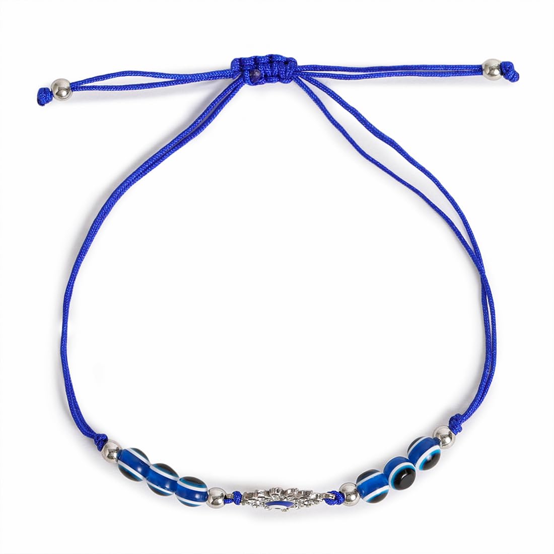 El Regalo 1PC Evil Eye Rakhi for Bhai/Bhabhi/Bhai/Bhatija/Bhatiji- Fancy Evil Eye Rakhi with Roli Chanwal, Rakhi Card in Rakhi Gift Box (Option-5)