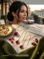 El Regalo Gorgeous Faceted Crystal Drop Threader Earrings for Girls & Women- Fancy, Delicate Sui Dhaga Threader Earrings (Red)