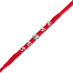 El Regalo Boy's Om Ganesha Swastik Red Moli Thread Rakhi For Brother/Bhai/Bhaiya- Auspicious Om/Aum, Ganesha, Satiya Mauli Rakhi With Roli Chawal Shagun, Message Card In Rakhi Gift Box