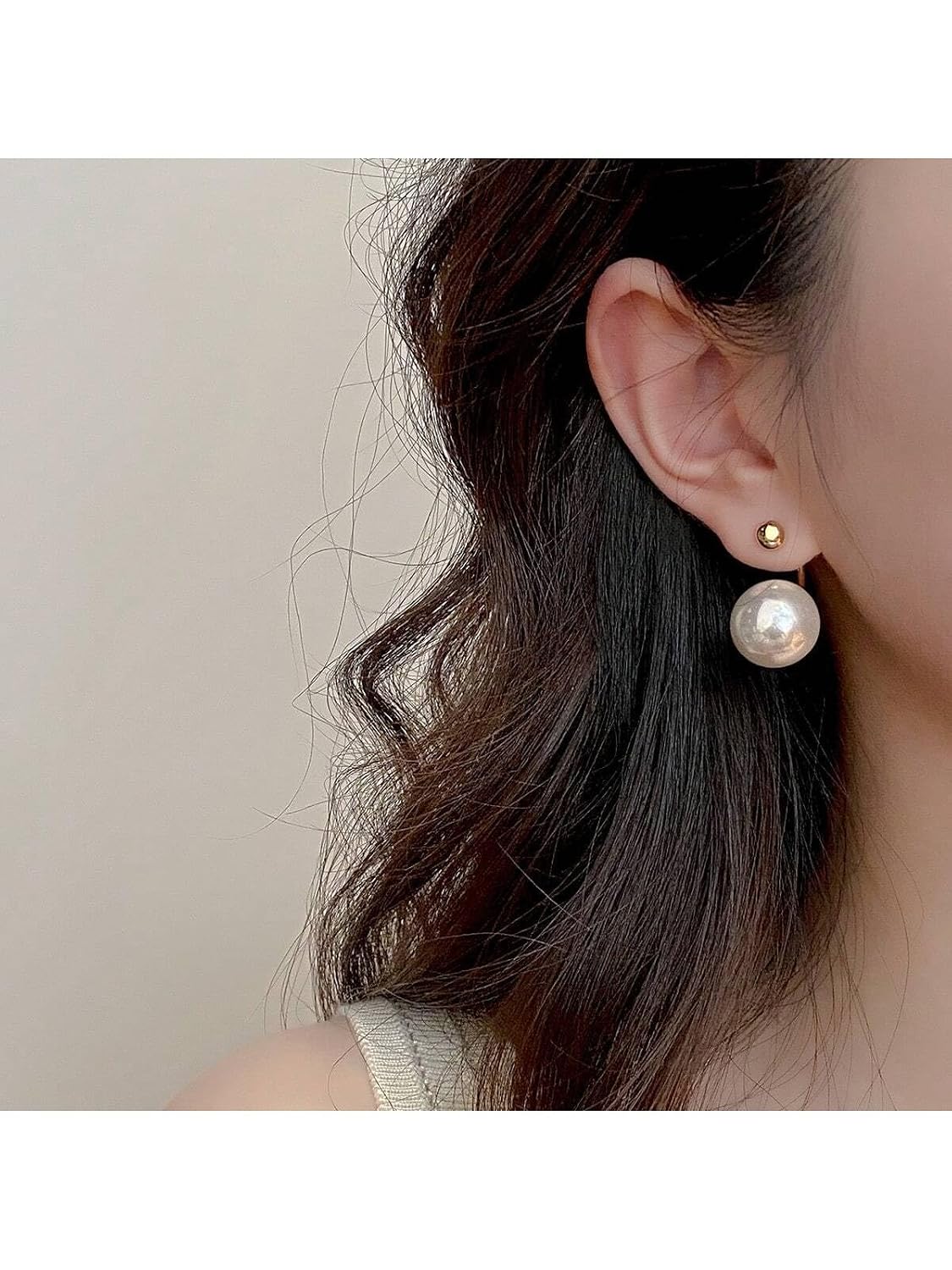 El Regalo Fancy Pink Pearl Earrings- Fashionable Pearl Jacket Earrings For Girls & Women