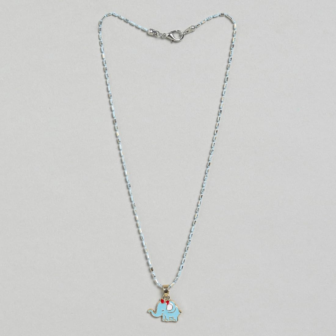El Regalo 2 PCs Cute Best Friend BFF Pendant Colorful Chain Necklaces Set for Kids/Girls/Boys/Besties/Soul Sisters- Enamel Charms Pendant Necklaces Set for 2 (Elephant Necklaces)