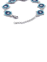 El Regalo Evil Eye Enameled Fashion Bracelet for Girls & Women- Gift for Her- Evil Eye Love, Good Luck & Protection Bracelet (Turquoise Blue Evil Eye Bracelet)