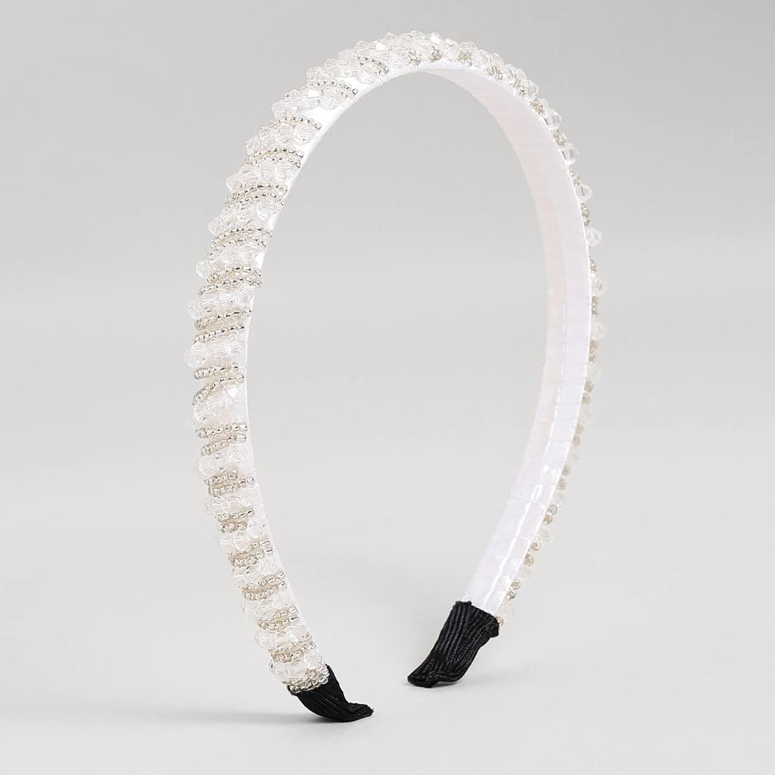 El Regalo 2 Pieces Rhinestone Crystal Headbands Shiny Non-Slip Beaded Party Hairband Hair Bands Hair Accessories Hair Decoration for Women Girls (Option-3)