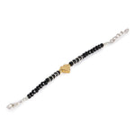 El Regalo 1st Rakhi for Baby Brother - 925Silver Plated Cute Charms Babies/Toddlers Evil Eye Hamsa Hand Nazaria Rakhi with shagun, Rakhi Message Card in Rakhi Gift Box (Golden Heart Nazaria)
