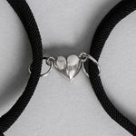 El Regalo 2pcs BF Magnetic Heart Butterfly Bracelets for Best Friends/Besties/Couples - Butterfly Relationship Matching Bracelet Set Mutual Attraction Rope Bracelets (Blue-White Butterfly Bracelet)