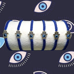 El Regalo 3 PCs Evil Eye Hamsa Hand Bracelets | Good Luck and Protection Evil Eye Hamsa Nazar Adjustable Unisex Bracelets for All (Hamsa Hand Bracelets)