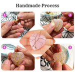 El Regalo Tree of Life Wire Wrapped Heart Shape Natural Quartz Stones Healing Crystal Chakra Pendant Necklace - Perfect Valentines Day Gift for Girls & Women (Rose Quartz)