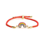 El Regalo 2PCs Cute Kids Rainbow Bracelet Rakhi Combo Sets- Fancy Kids Rakhi for Brother/Sister/Niece or Nephew with Roli Chwal, Rakhi Message Card in Rakhi Box for Babies/Toddlers/Kids (Option-3)