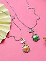 El Regalo 2PCs Best Friends 3D Mermaid Shell Pendant Necklaces for Girls- BFF Victorian Style Mermaid Pendant Necklaces for Besties- Valentines Day Gift