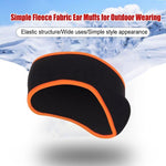 El Regalo 2 PCs Winter Fleece Ear Warmers Unisex Headband- Winter Ear Muffs for Men Women Kids in Cold Weather, Running Yoga Skiing Riding Bike Ear Cover (Orange & Purple)