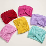 El Regalo 1 PC Baby Winter Unisex Knitted Turban Cap- Knit Warm Winter Caps for Babies/Toddlers/Infants - Girls & Boys (Pink)