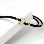 El Regalo Minimalist Black Valvet Choker Necklace for Girls & Women- Simple Black Velvet Punk Choker Collar Necklace