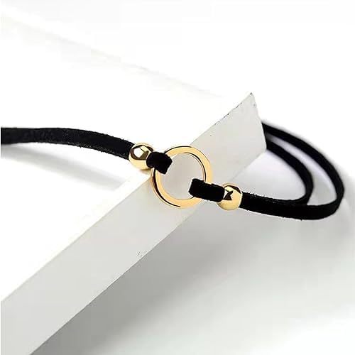 El Regalo Minimalist Black Valvet Choker Necklace for Girls & Women- Simple Black Velvet Punk Choker Collar Necklace