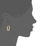 El Regalo Stainless Steel CZ Cubic Zirconia Hoop Earrings for Women | Double Row Round Hoops | Waterproof, Anti-Tarnish Surgical Steel Earrings with 2mm AAA CZ Stones