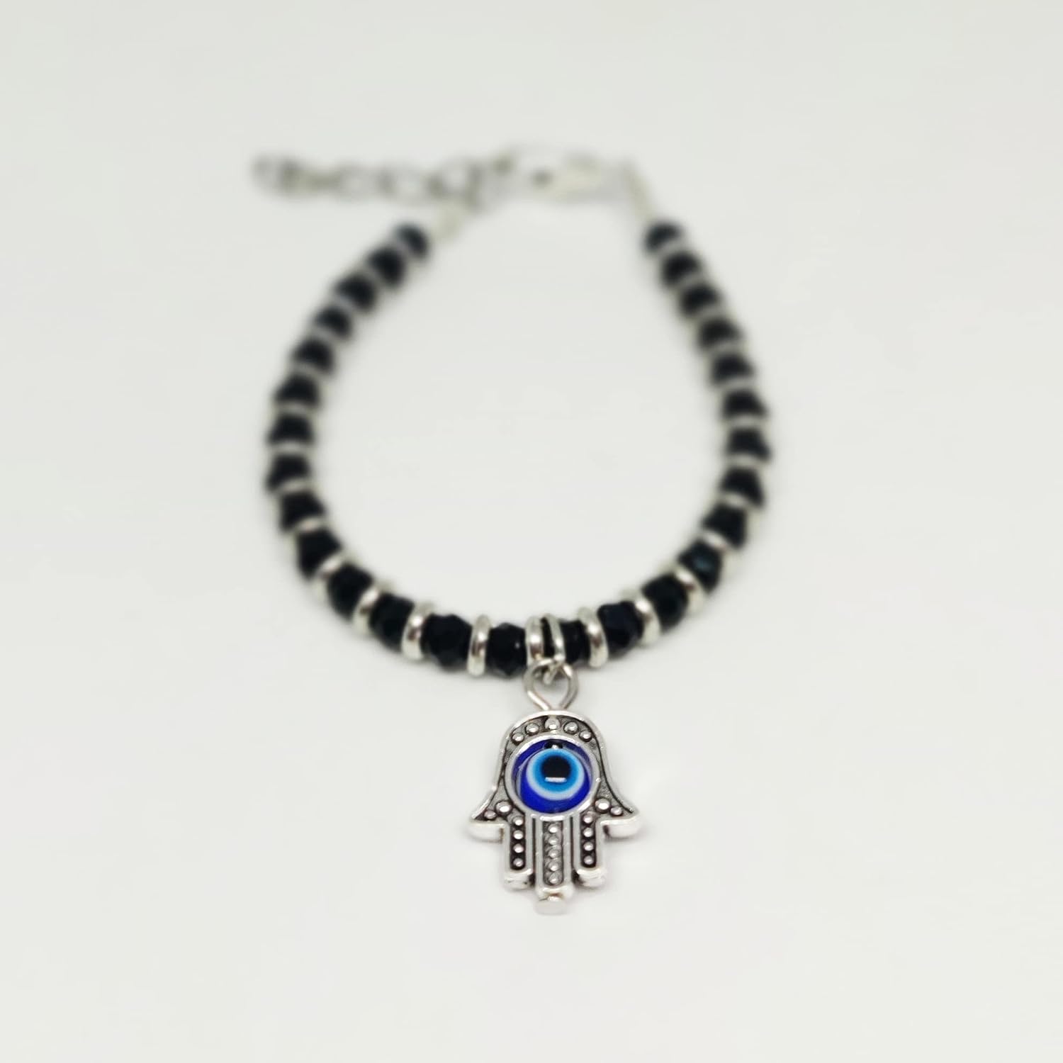 El Regalo 1st Rakhi for Baby Brother - Nazaria Rakhis for Little Brother/Niece/Nephew (Hamsa Evil Eye Nazaria Rakhi)