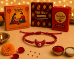 El Regalo Evil Eye Bracelet Rakhi for Brother with Roli Chawal in Gift Box