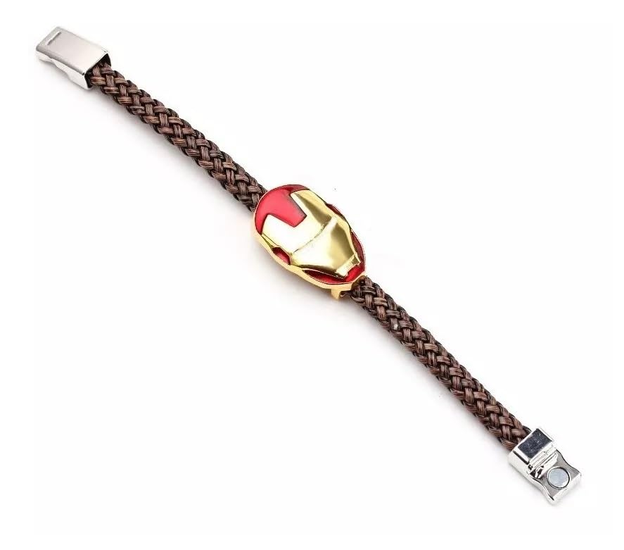 El Regalo Boys 1Pc Super Hero Bracelet Rakhi For Brother/Bhai With Roli Chawal Shagun Pack, Message Card In Rakhi Box (Iron Man)