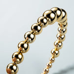 El Regalo Pearl Beads Decoration Hair Band Plastic Headband for Kids, Girls and Women (Metallic Golden Pearls Hairband)