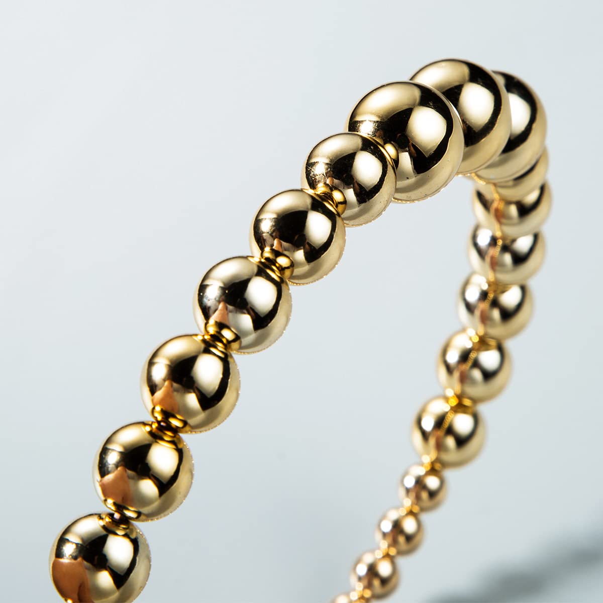 El Regalo Pearl Beads Decoration Hair Band Plastic Headband for Kids, Girls and Women (Metallic Golden Pearls Hairband)