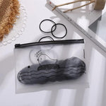 El Regalo 100pcs/pack Simple Rubber Bands- Thin Elastic Hair Ties Seamless 3mm Ponytail Soft & Elastic, No Damage Hair Rubberbands For Kids/Girls/Women (Black)