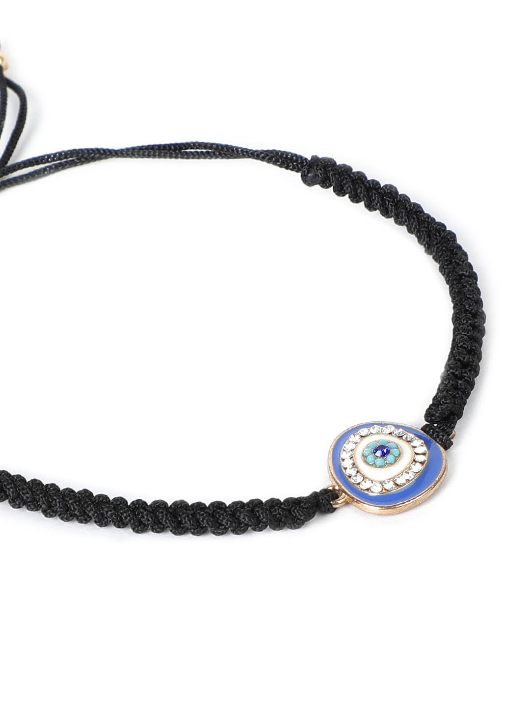 El Regalo 2 PCs Evil Eye Hamsa Hand Couple Rakhi Set for Bhaiya & Bhabhi- Bhaiya Bhabhi Rakhi Combo with Roli Chawal, Rakhi Message Card in Rakhi Gift Box (Option-5)