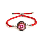 El Regalo 2PCs Auspicious OM/Swastik/Floral Hand Painted Bhaiya, Bhabhi Rakhi Set - Designer Rakhi Combo with Roli Chawal Shagun, Message Card in Rakhi Gift Box (Peacock & Flower Rakhi)