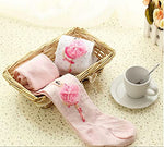 El Regalo Kids Girls Baby Ballet Dance Princess Tights Stockings Pantyhose | 1 pair | Princess Cotton Legging Stocking Pants Socks (Pink Large (7-9 Years))