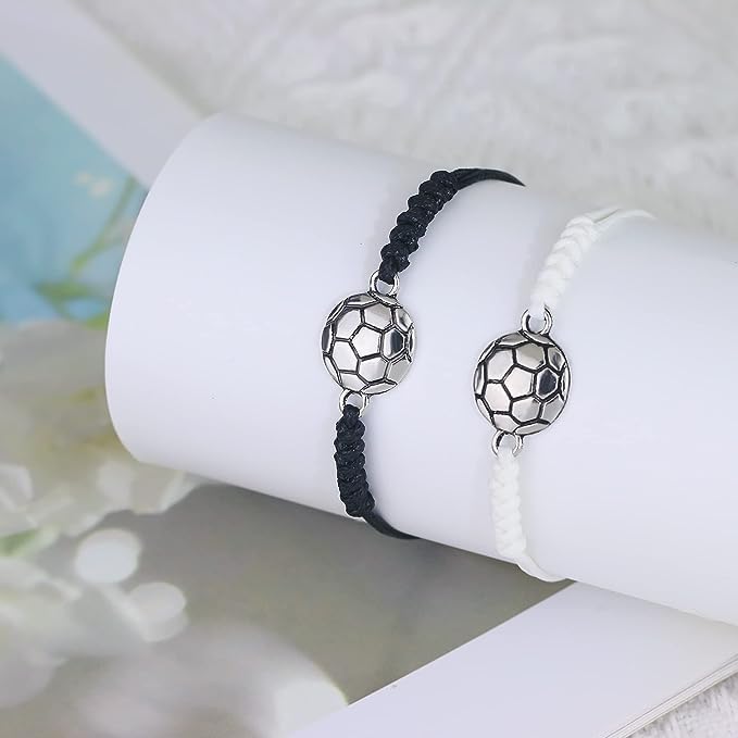 El Regalo 2PC Sports Rakhi for Kids | Sports Ball Bracelet Rakhis Combo Set for Brother/Niece/Nephew- Rakhi for Sports Lovers with Roli-Chawal, Message Card in Rakhi Gift Box (Option-4)