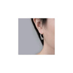El Regalo Luxury Stainless Steel Teardrop Earrings for Girls/Women - Anti-Tarnish, Trendy, Minimalist Dewdrop Earrings with 18K Gold Plating (Silver)