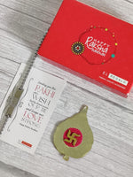 El Regalo 1 PC Stainless Steel OM Chain Rakhi for Brother/Bhai/Bhatija- Statement Cuban Chain OM Rakhi with shagun, Rakhi Message Card in Rakhi Gift Box (Style-1)
