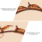 El Regalo Hair Styling Twist Clip Hairband- Brown Hair Styling Twist Clip Barrette Braid Tool Magic Hair Accessories Party Casual Headband for Girls